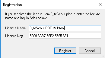 ByteScout PDF Multitool Business Key download