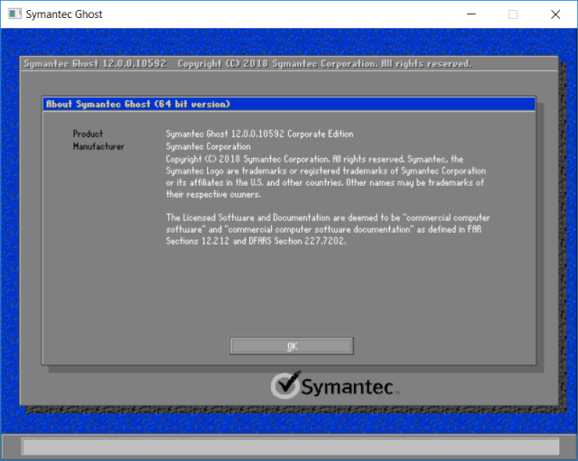 Symantec Ghost Boot